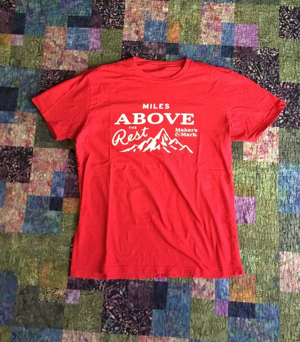 Vintage Maker's Mark Miles Above The Rest Red Graphic T-Shirt